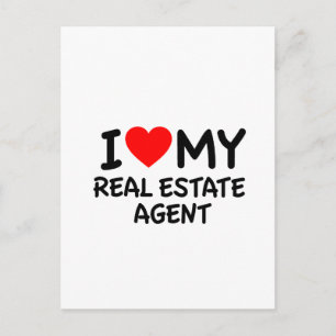 I love my Real Estate Agent Postcard