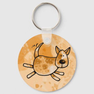 i love my red heeler key ring