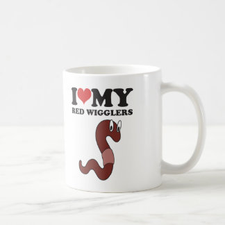 I Love My Red Wigglers Coffee Mug