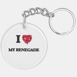 I Love My Renegade Key Ring