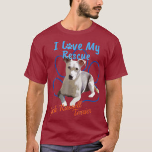 I Love My Rescue Jack Russell Terrier Adopted T-Shirt
