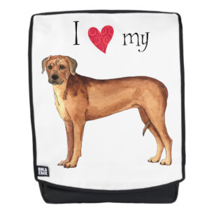I Love my Rhodesian Ridgeback Backpack