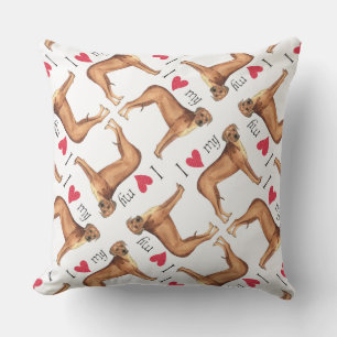 I Love my Rhodesian Ridgeback Cushion