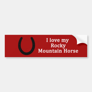 I Love My Rocky Mountain Horse Bumper Sticker
