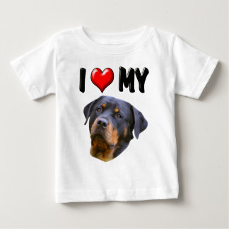 I Love My Rottweiler 3 Baby T-Shirt