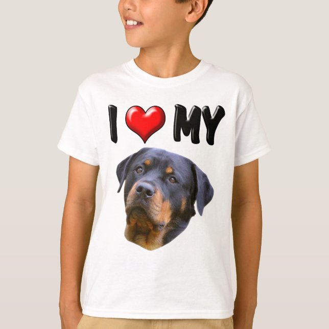 I Love My Rottweiler 3 T-Shirt (Front)