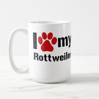 I Love My Rottweiler Coffee Mug