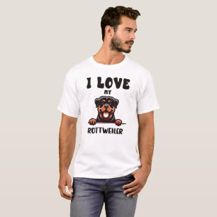 I love my Rottweiler Dog T-Shirt