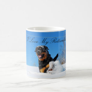 I Love My Rottweiler Mug