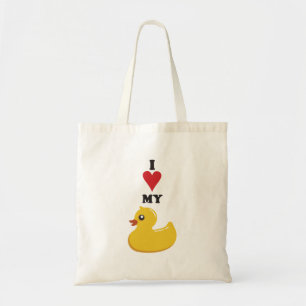I Love My Rubber Duck Tote Bag