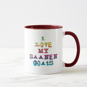 I Love My Saanen Goats Mug