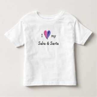 I Love My Saba and Savta T-Shirt