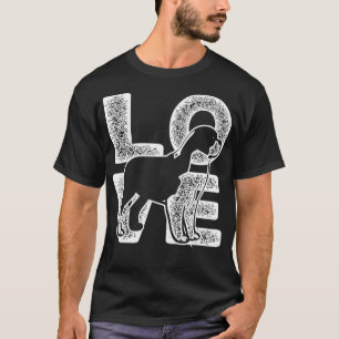 I Love My Saint Bernard Dog Lover Theme Design  T-Shirt