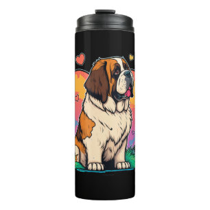 I Love My Saint St Bernard Dog Thermal Tumbler