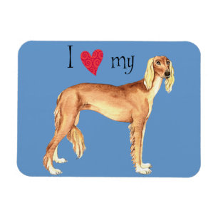 I Love my Saluki Magnet