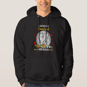 I Love My Samoyed Funny Dog Owner Lover Valentine' Hoodie