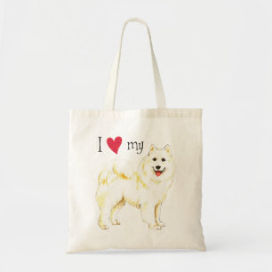 I Love my Samoyed Tote Bag