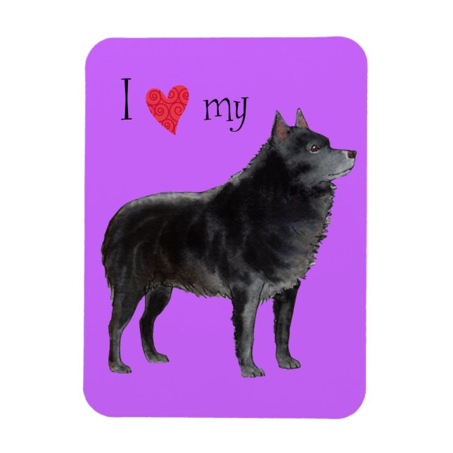 I Love my Schipperke Magnet (Vertical)