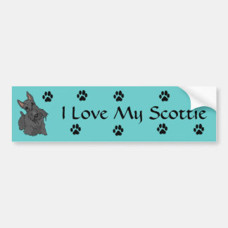 I love my scottie Bumper Sticker
