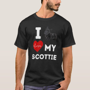 I Love My Scottie Dog Scottish Terrier Animal Pet T-Shirt