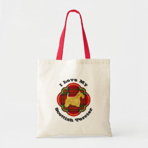 I Love My Scottie Personalise Tote Bag