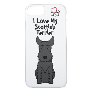 I Love My Scottish Terrier Phone Case