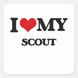 I love my Scout Square Sticker