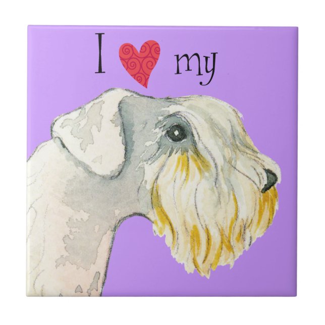 I Love my Sealyham Terrier Ceramic Tile (Front)