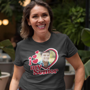 I Love My Senior Grad Photo Custom T-Shirt