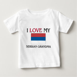 I Love My Serbian Grandma Baby T-Shirt