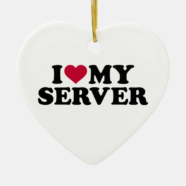 I love my server ceramic tree decoration (Front)