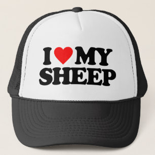 I LOVE MY SHEEP TRUCKER HAT