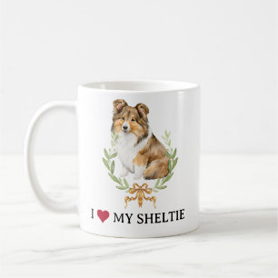 I Love My Sheltie   Shetland Sheepdog Coffee Mug