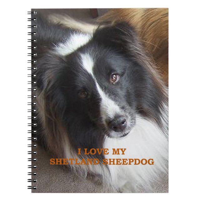 I Love My Shetland Sheepdog Notebook (Front)