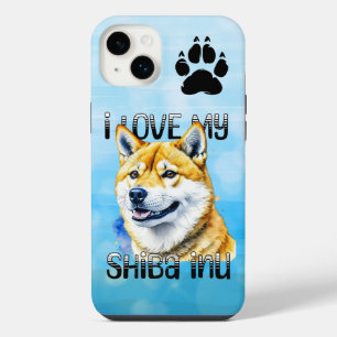 I Love My Shiba Inu   Dog Owner  iPhone 14 Plus Case