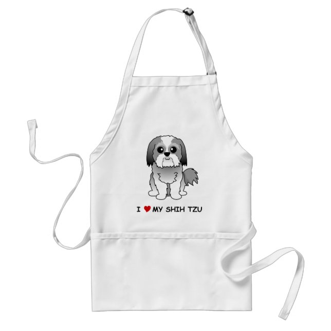 I love my Shih Tzu Apron (Front)