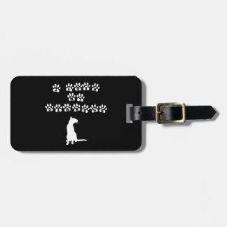 I Love My Siamese--White Text Luggage Tag