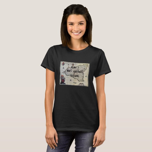 I Love My Sicilian Ancestors | Custom T-Shirt (Front Full)