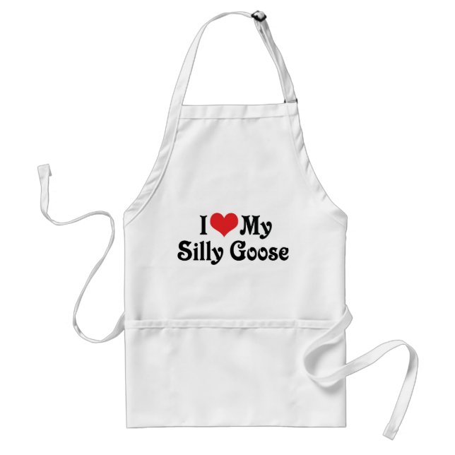 I Love My Silly Goose Standard Apron (Front)