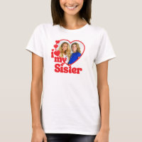 I Love My Sister Heart Photo