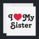 I love my sister holiday card<br><div class="desc">I love my sister postcard is the perfect gift to let your sisters know you love them. It is a perfect gift for sister and can be read as a love message to your sister or sarcastic funny one. You choose... I heart mrs sister is a classic</div>