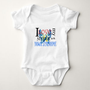 I Love My Sister with Down Syndrome Baby Bodysuit