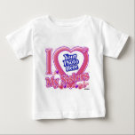 I Love My Sisters pink/purple - photo Baby T-Shirt<br><div class="desc">I Love My Sisters pink/purple - photo Add your favourite photo to this t-shirt design!</div>