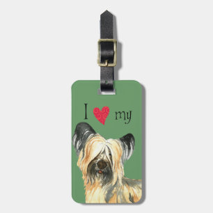I Love my Skye Terrier Luggage Tag