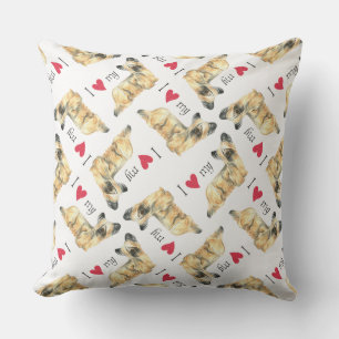 I Love my Skye Terrier Outdoor Cushion