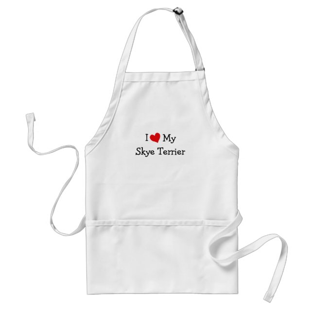 I Love My Skye Terrier Standard Apron (Front)