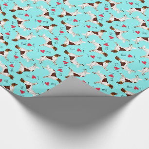 I Love my Small Munsterlander Wrapping Paper