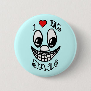 I Love My Smile 6 Cm Round Badge