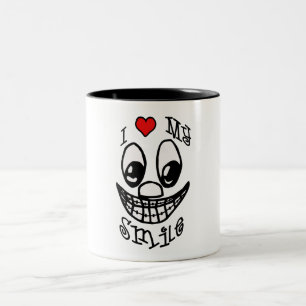 I Love My Smile Two-Tone Coffee Mug
