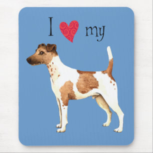 I Love my Smooth Fox Terrier Mouse Pad